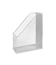 Suport vertical din metal, tip plasa, argintiu